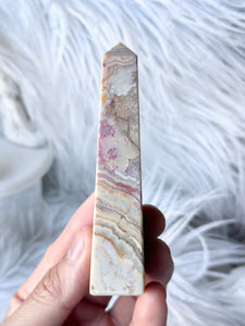 Indonesian Crazy Lace Agate Obelisk #7