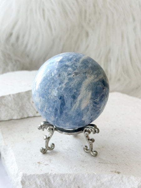 Blue Calcite Sphere #6