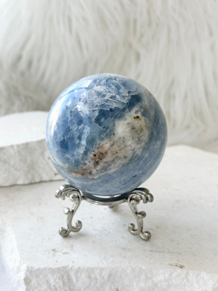 Blue Calcite Sphere #6