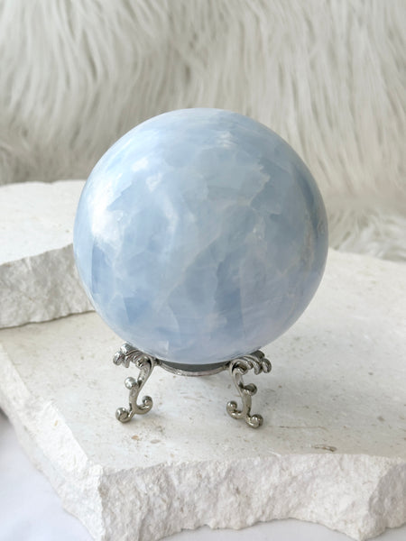 Blue Calcite Sphere #3