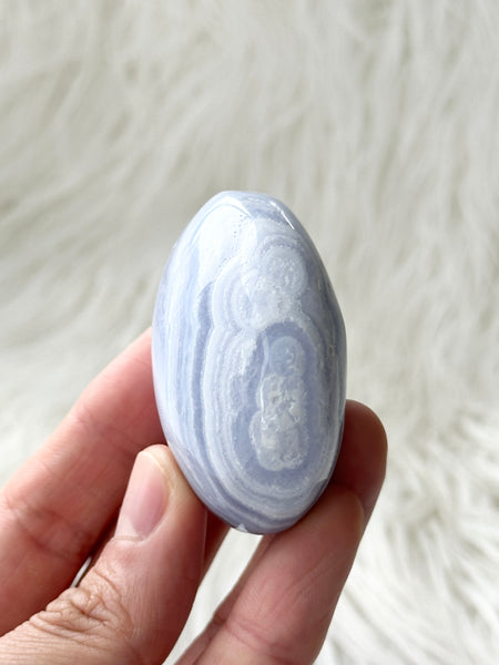 Blue Lace Agate Palm #3