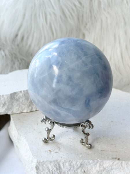 Blue Calcite Sphere #4