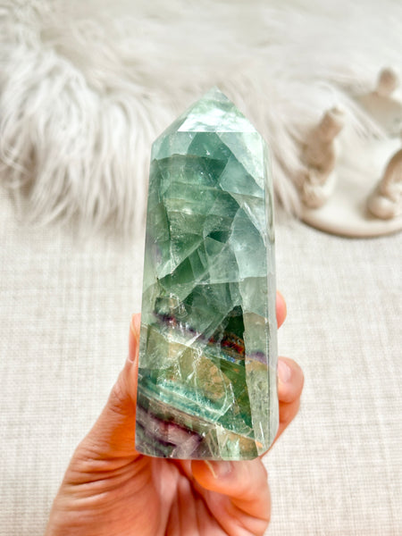 Rainbow Fluorite Tower #5