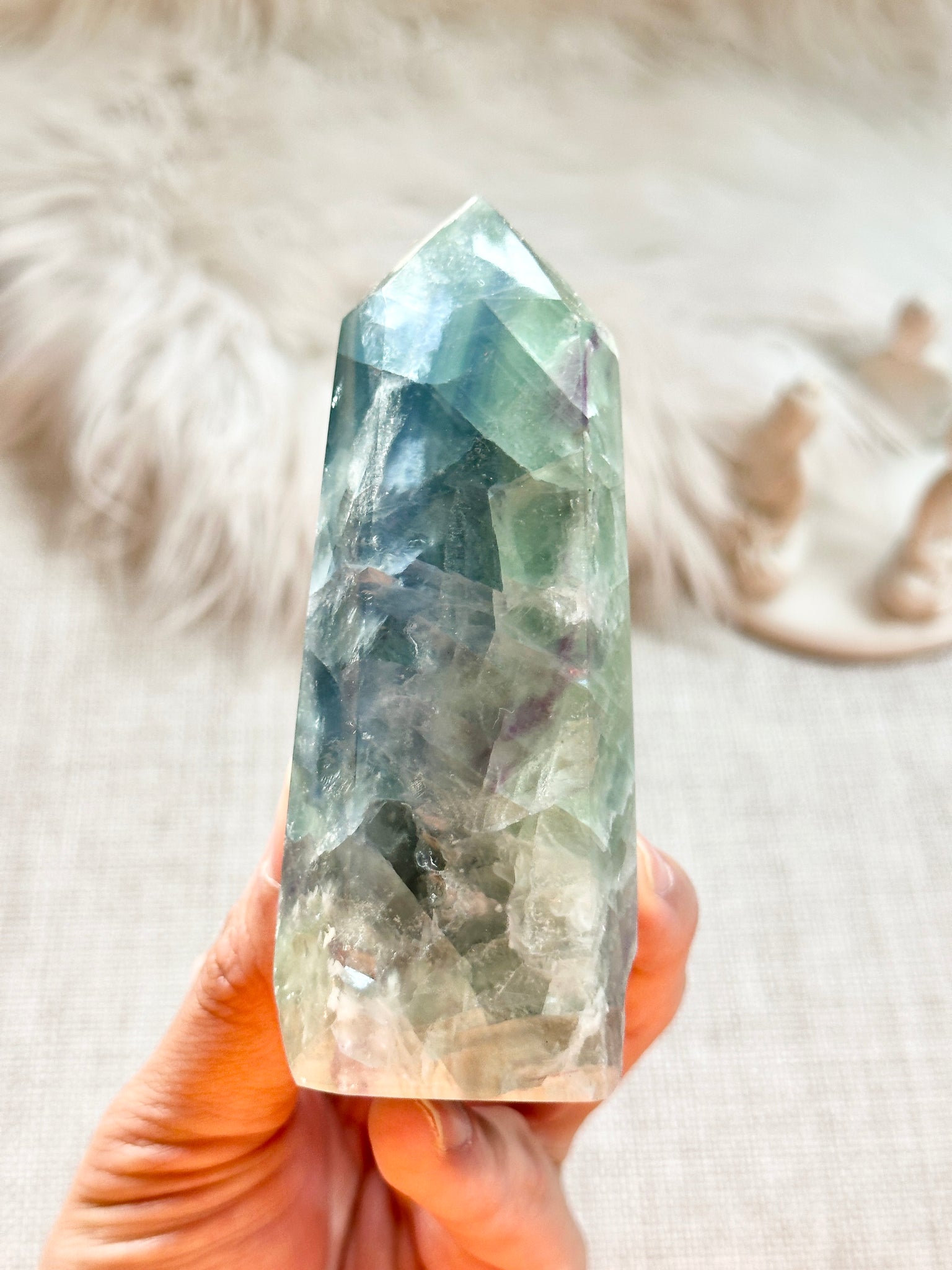 Rainbow Fluorite Tower #13