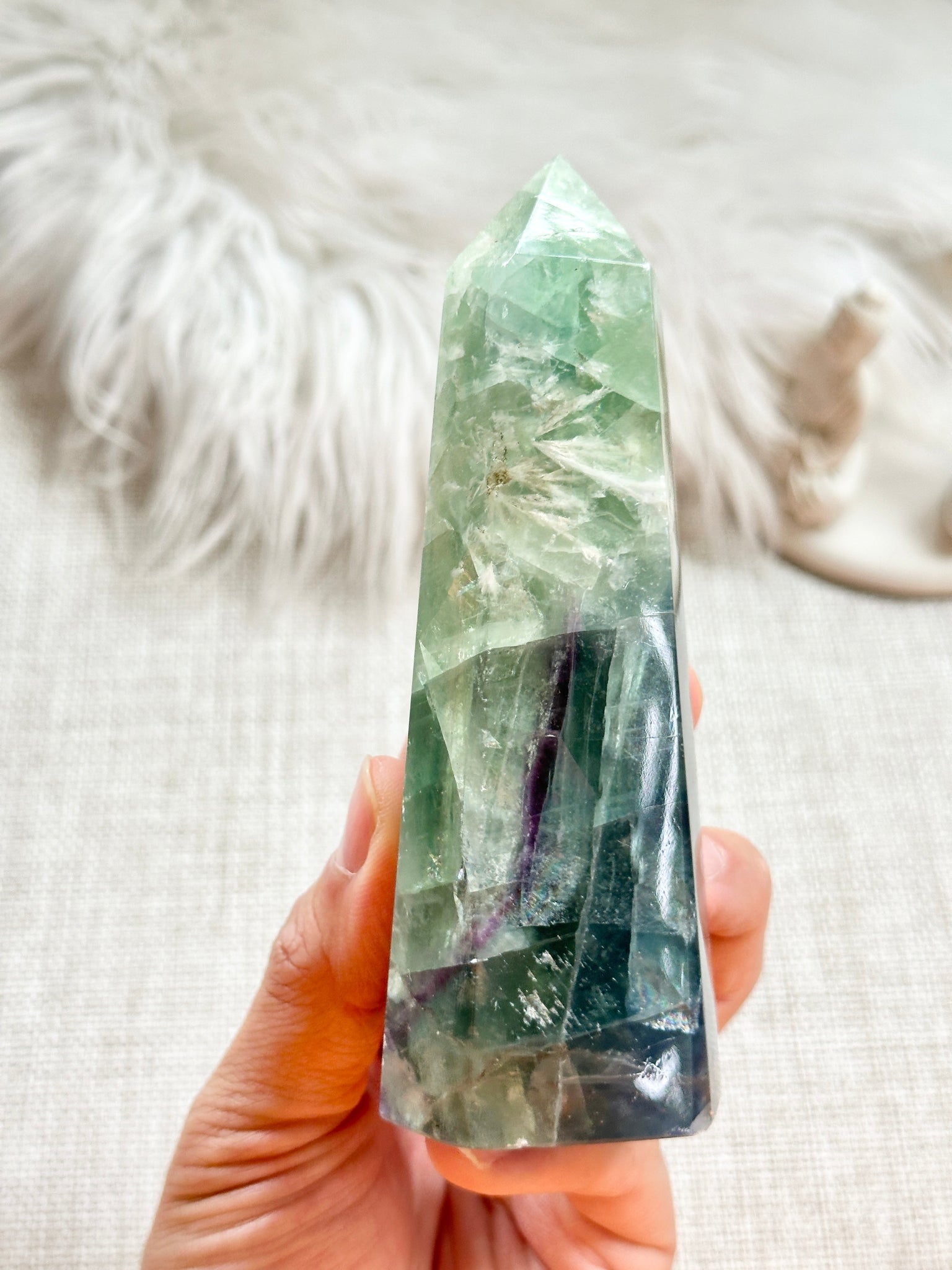 Rainbow Fluorite Tower #4