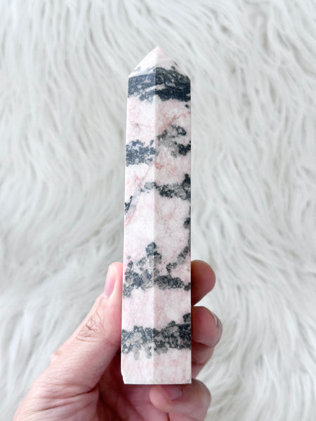 Pink Zebra Jasper Tower #8