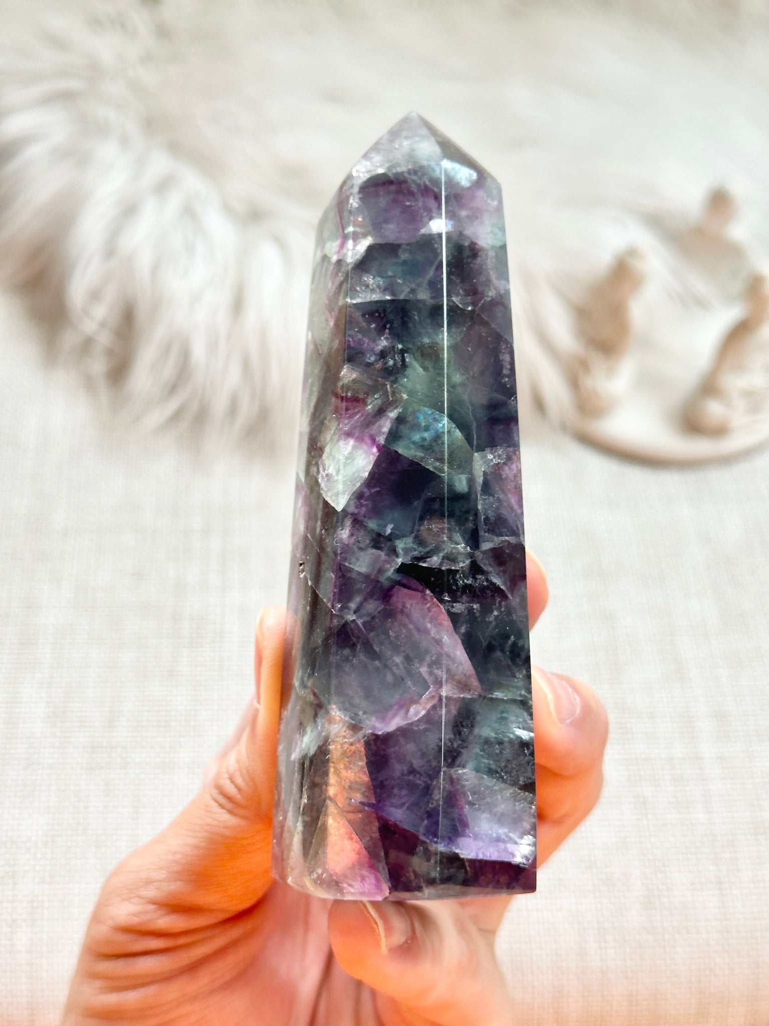Rainbow Fluorite Tower #8