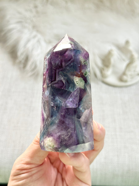 Rainbow Fluorite Tower #15