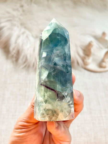 Rainbow Fluorite Tower #13