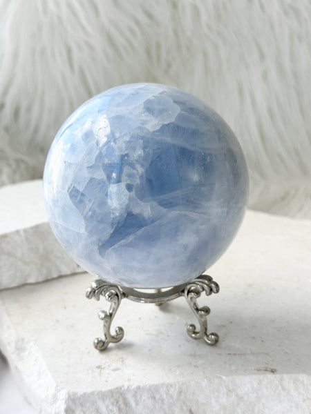 Blue Calcite Sphere #5