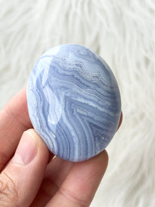 Blue Lace Agate Palm #8