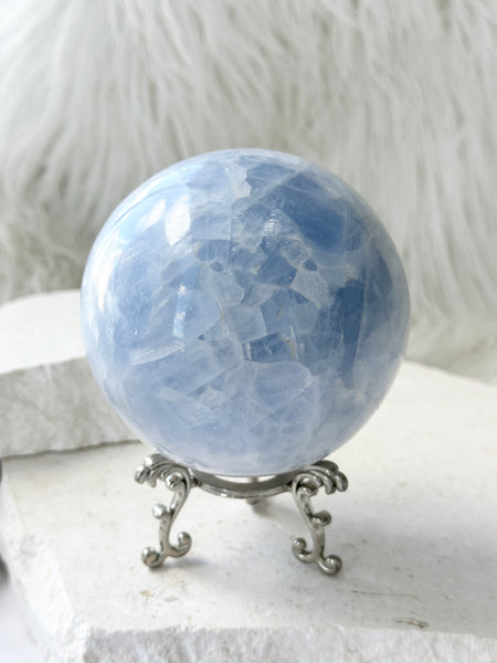 Blue Calcite Sphere #5