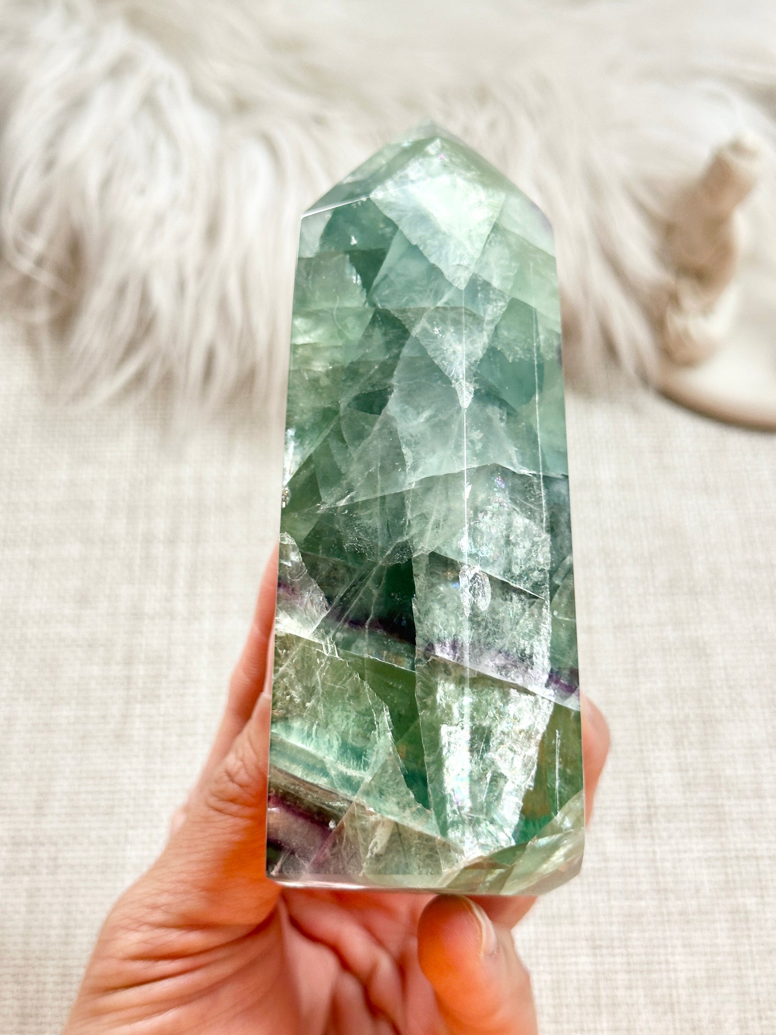 Rainbow Fluorite Tower #5