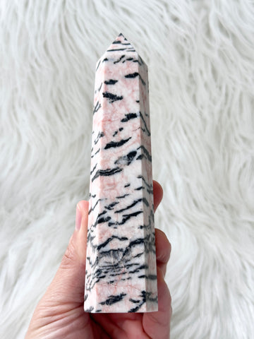 Pink Zebra Jasper Tower #7