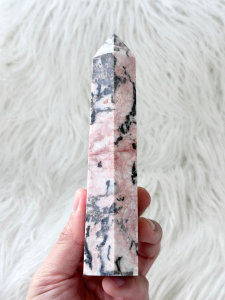 Pink Zebra Jasper Tower #6