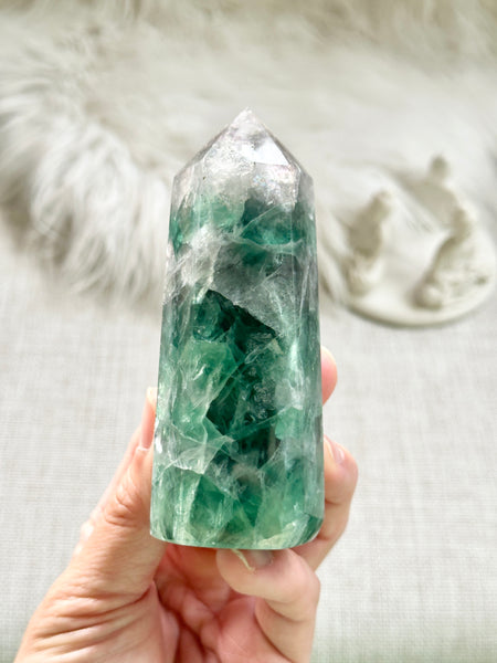 Rainbow Fluorite Tower #14