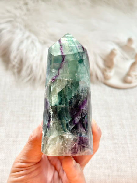 Rainbow Fluorite Tower #9