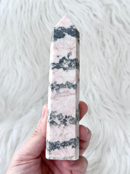 Pink Zebra Jasper Tower #8