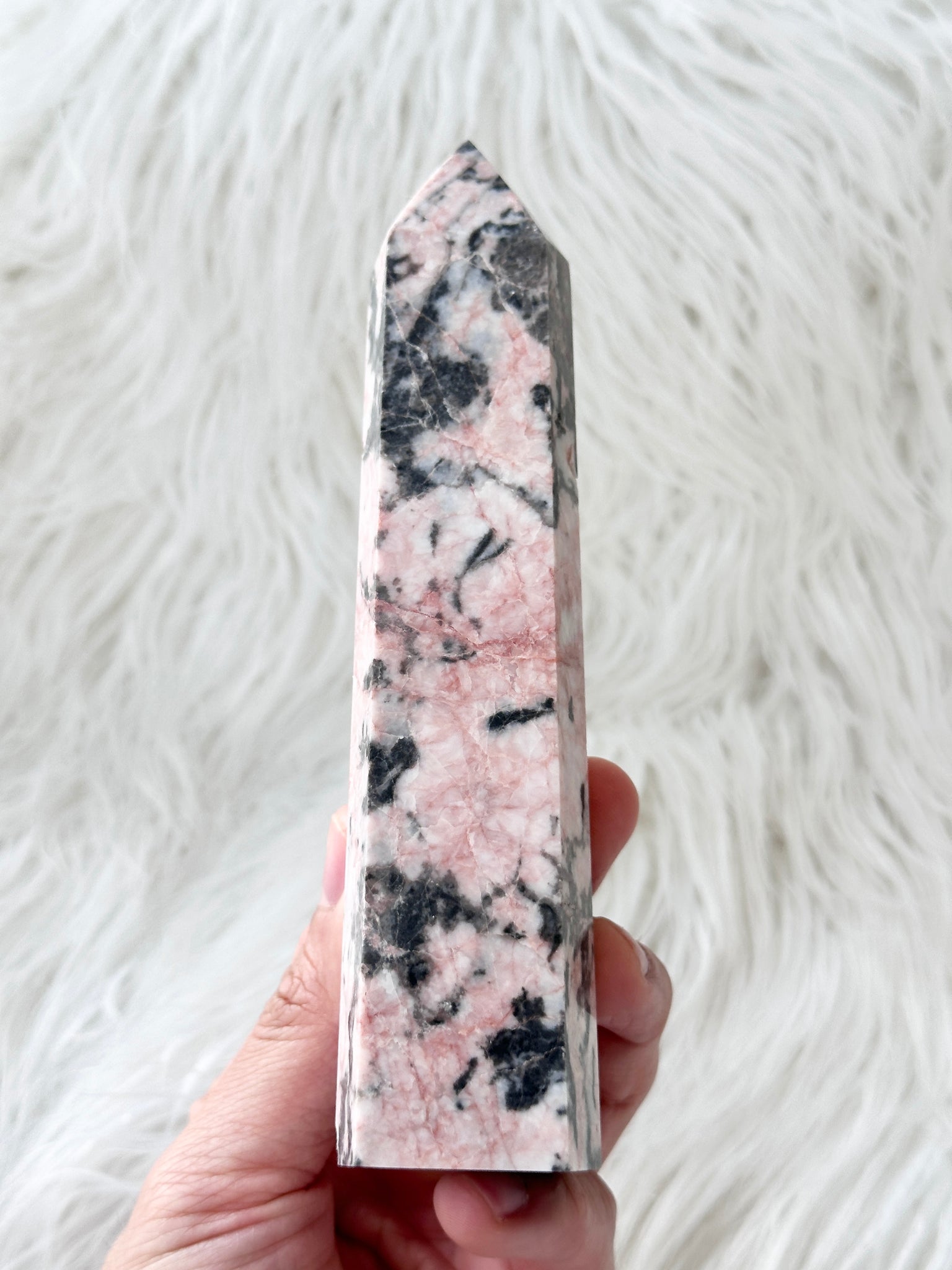 Pink Zebra Jasper Tower #6