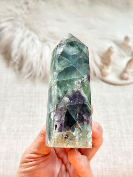 Rainbow Fluorite Tower #9