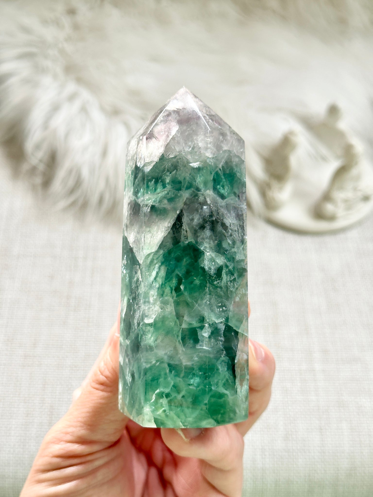 Rainbow Fluorite Tower #14