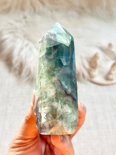 Rainbow Fluorite Tower #13
