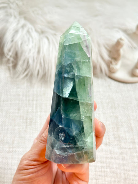 Rainbow Fluorite Tower #4