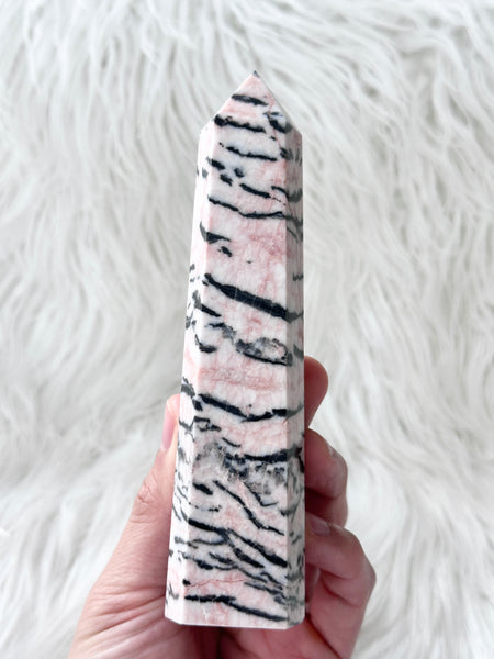 Pink Zebra Jasper Tower #7