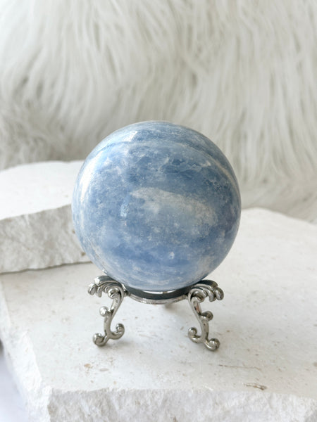 Blue Calcite Sphere #6