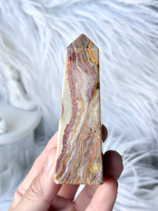 Indonesian Crazy Lace Agate Obelisk #6