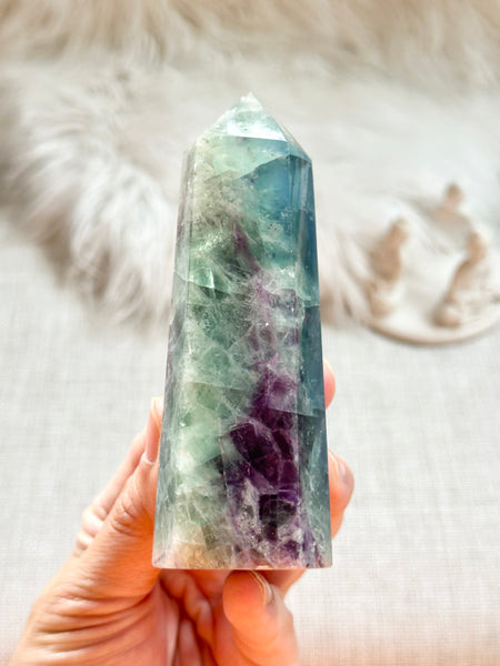 Rainbow Fluorite Tower #12
