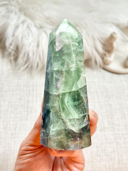Rainbow Fluorite Tower #4