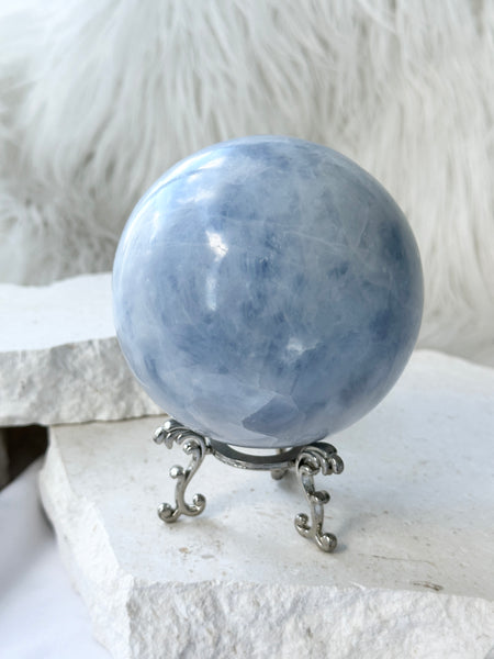 Blue Calcite Sphere #4