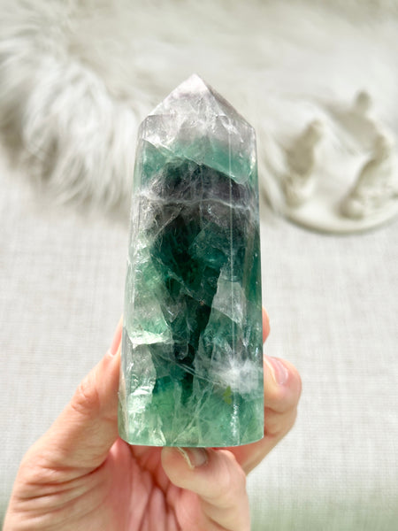 Rainbow Fluorite Tower #14