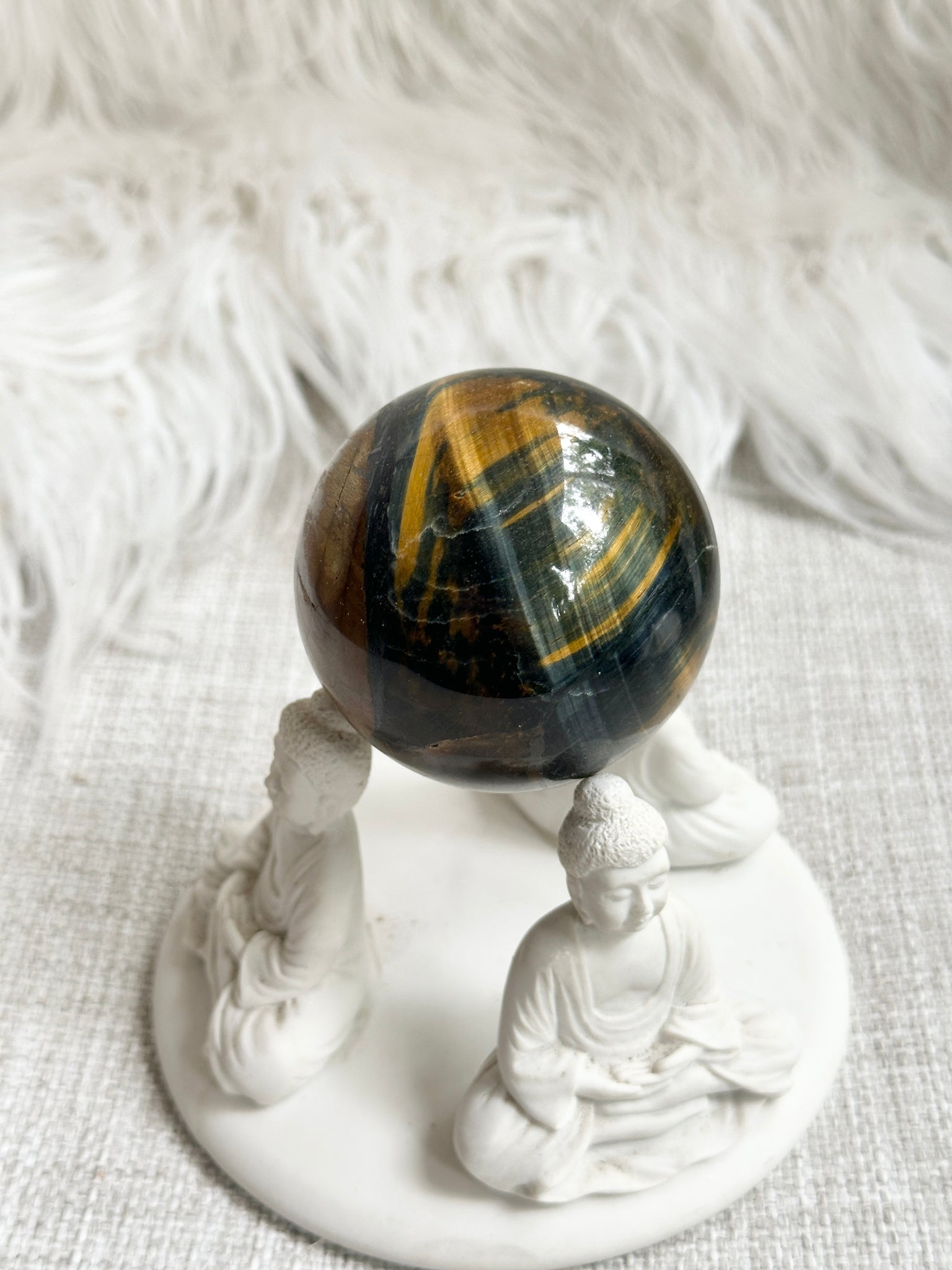 Blue Tigers Eye Sphere #3