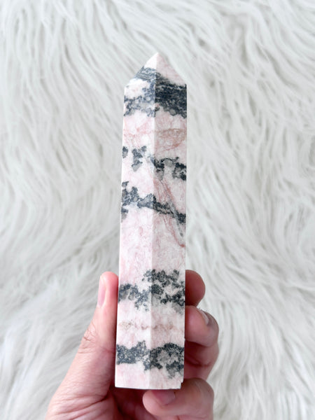 Pink Zebra Jasper Tower #8