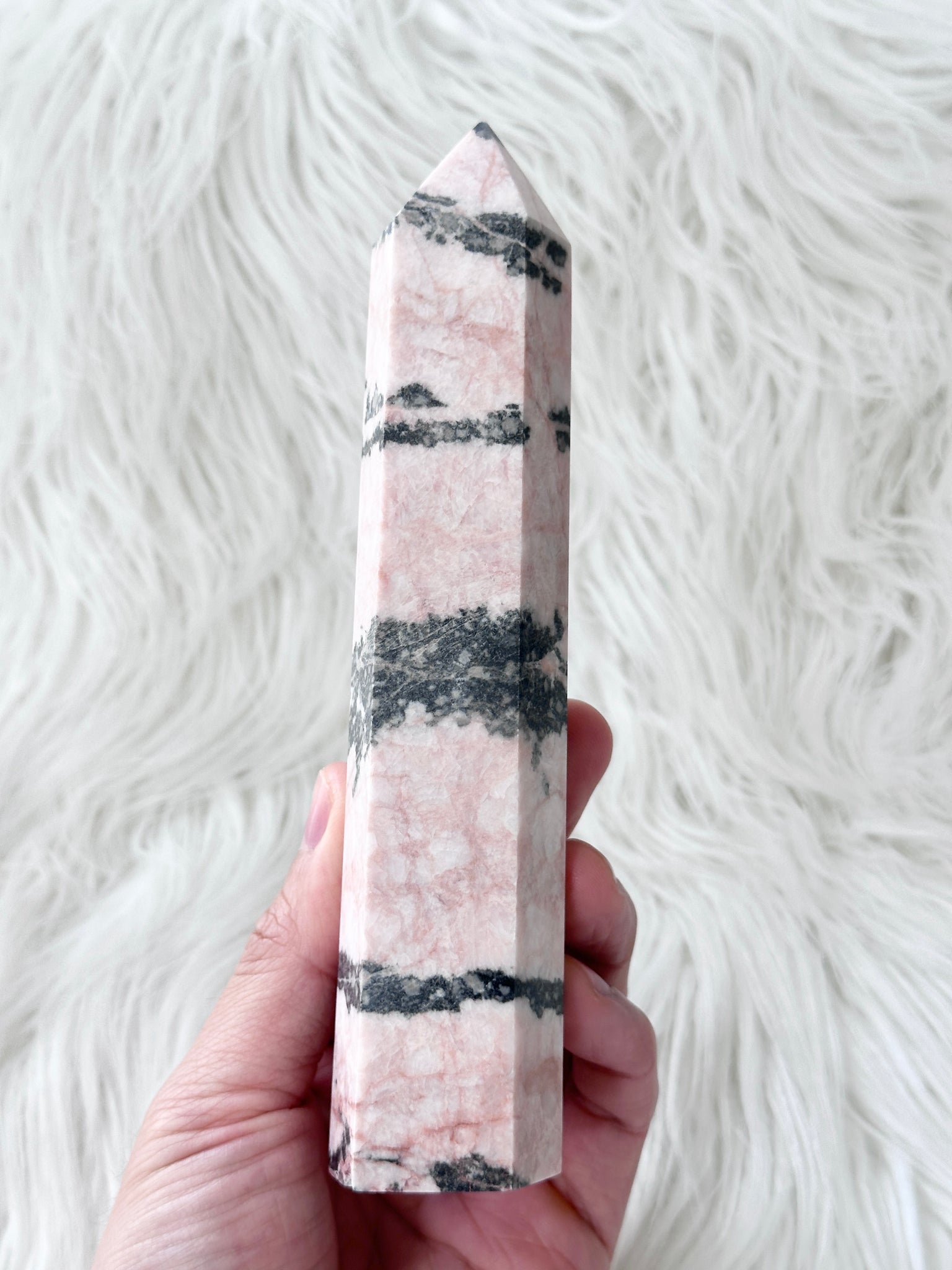 Pink Zebra Jasper Tower #4