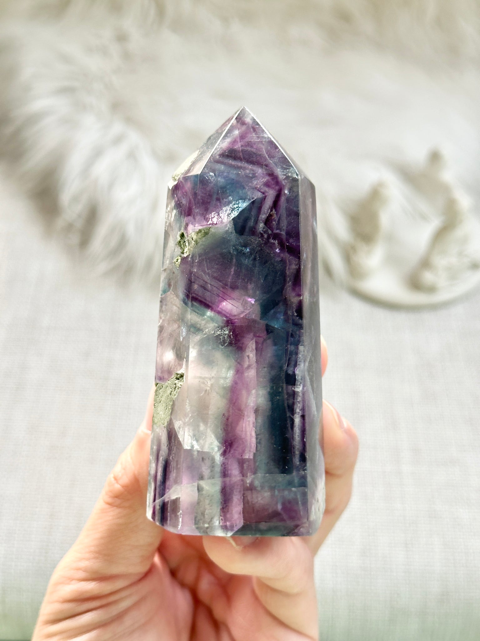 Rainbow Fluorite Tower #15