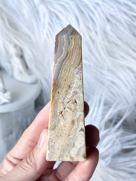 Indonesian Crazy Lace Agate Obelisk #3