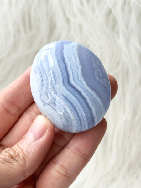 Blue Lace Agate Palm #4