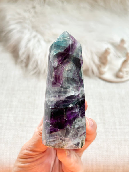 Rainbow Fluorite Tower #12