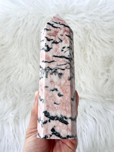 Pink Zebra Jasper Tower #1