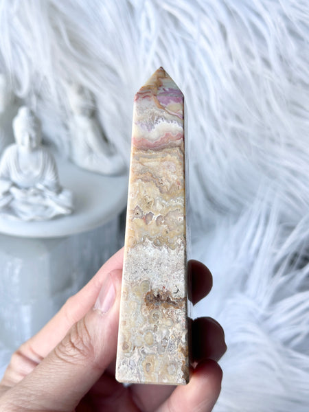 Indonesian Crazy Lace Agate Obelisk #2