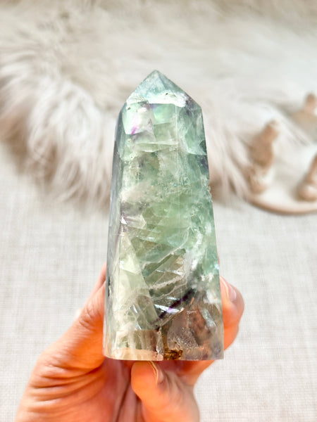 Rainbow Fluorite Tower #13