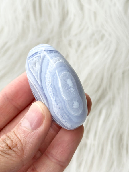 Blue Lace Agate Palm #7