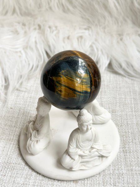 Blue Tigers Eye Sphere #3