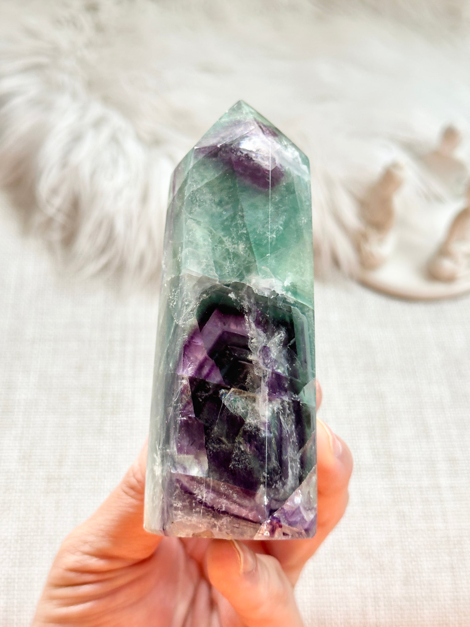 Rainbow Fluorite Tower #9