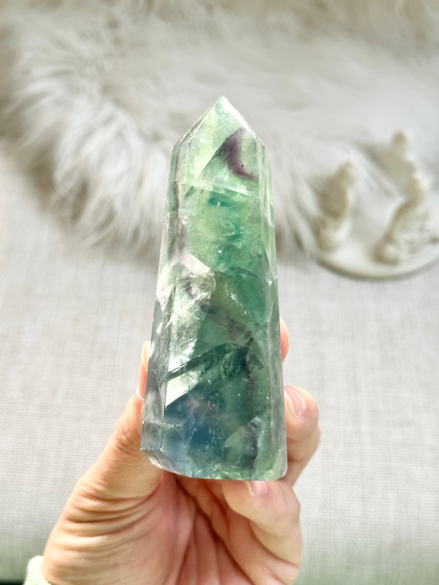 Rainbow Fluorite Tower #16