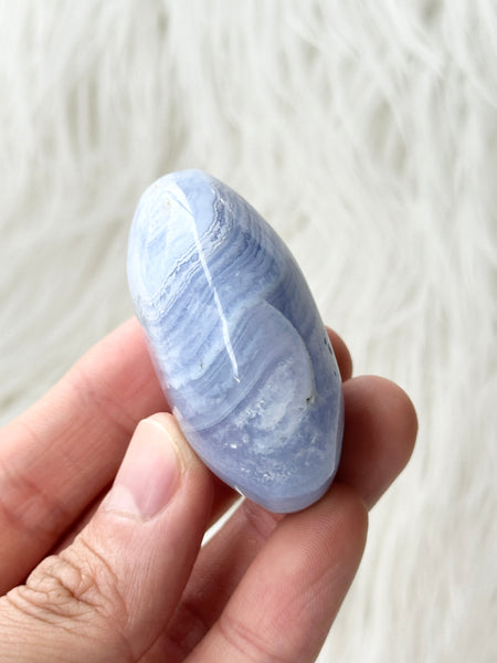 Blue Lace Agate Palm #8