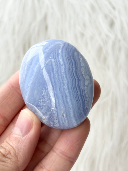 Blue Lace Agate Palm #8